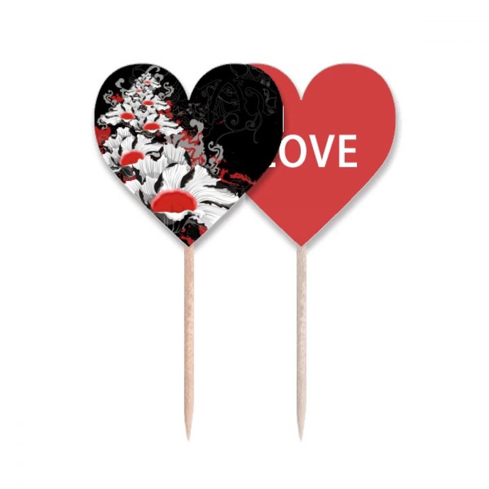 Cure-dents décoration drapeau amour cœur pour célébrer vos instants précieux