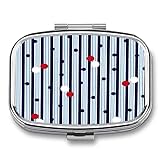 Tamaño mini: este pastillero ligero y portátil mide 2,2 x 1,6 x 0,6 pulgadas, puede caber perfectamente en la palma de tu mano. Perfecto para el uso diario o sobre la marcha, fácil de llevar o deslizar en el bolso o bolsillo.