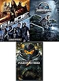 Joe Dino Rad Movie pack Jurassic World Dinosaur DVD + G.I. Joe Rise of the Cobra & Pacific Rim Sci-Fi Triple Feature Adventure