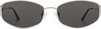 Retro Oval Sunglasses For Women Men Hexagonal Rectangle Metal Frame Sun Glasses AP3625