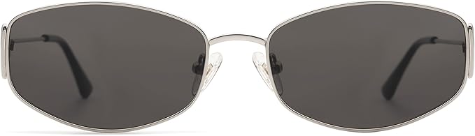 Retro Oval Sunglasses For Women Men Hexagonal Rectangle Metal Frame Sun Glasses AP3625