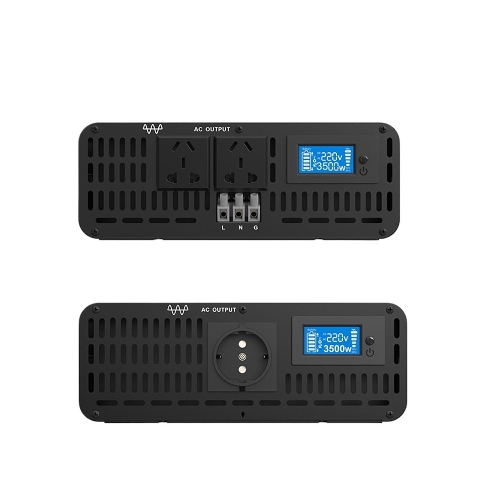 Inversor de onda sinusoidal pura fuera de la red de 3000W, 3500W, 4000W, 12V, 24V, 36V, 48V, 60V, 72V, 84V, CC a 110V, 220V, CA(3500W 50HZ,48V(40-60VDC_220VAC)
