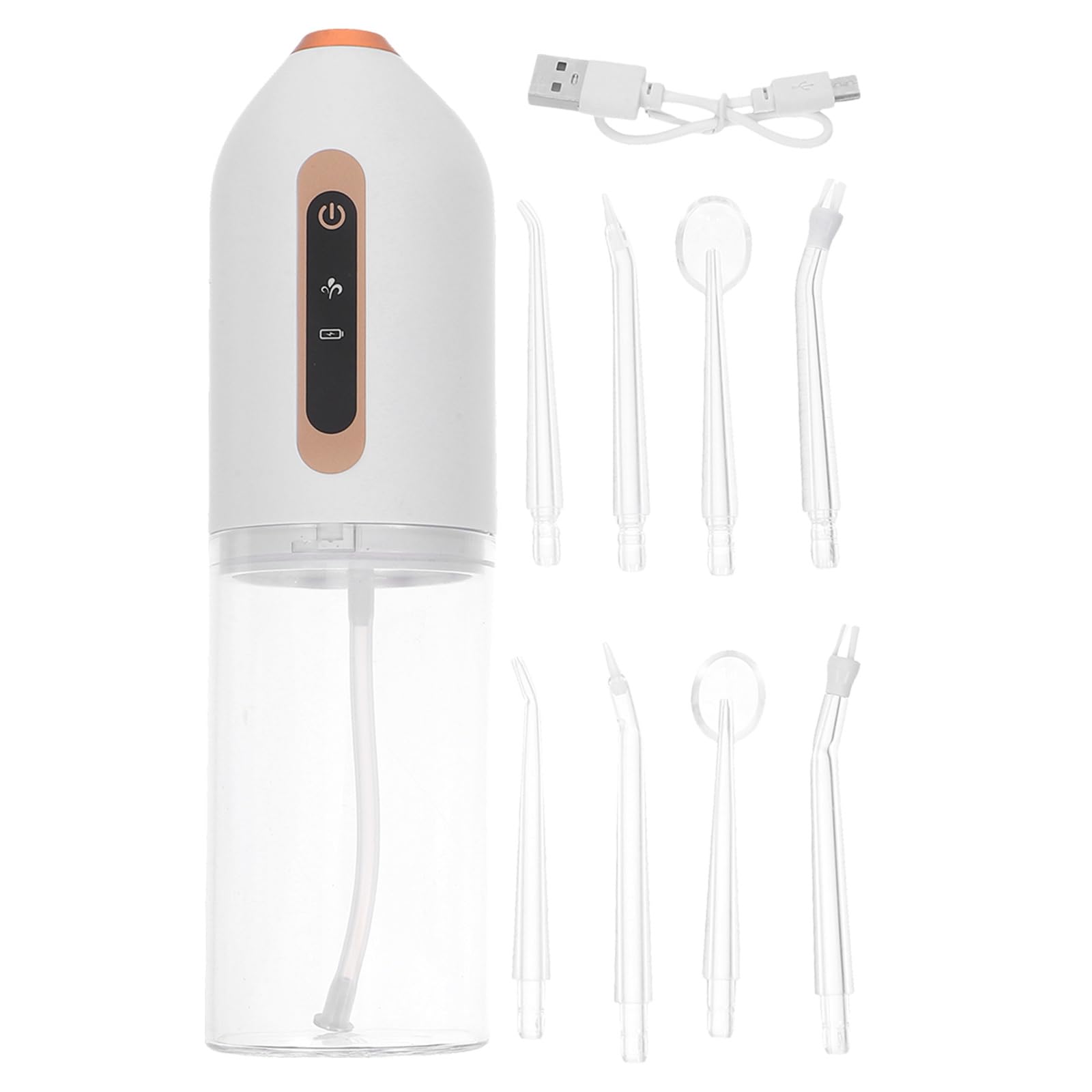 Mini Irrigador Bucal Portátil Recargable Resistente al Agua Hilo Dental de Agua Eléctrico para Limpieza Dental para Viajes Casa Oficina