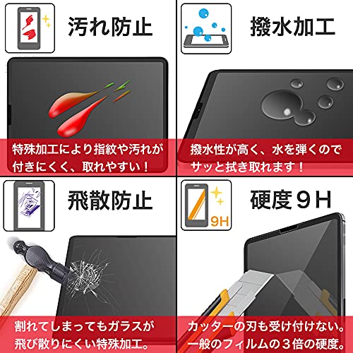 MS factory iPad Pro 11 Air5 Air4 用 ペーパー 紙 ライク ガラスフィルム 日本製 旭硝子 アンチグレア 強化ガラス フィルム Pro 11インチ 2022 第4世代 2021 第3世代 2020 第2世代 2018 第1世代 Air 第5世代 FD-IPDP11-GLS-PL