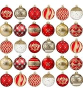 Ancienne boule de noël en verre Décoration en verre églomisé rouge