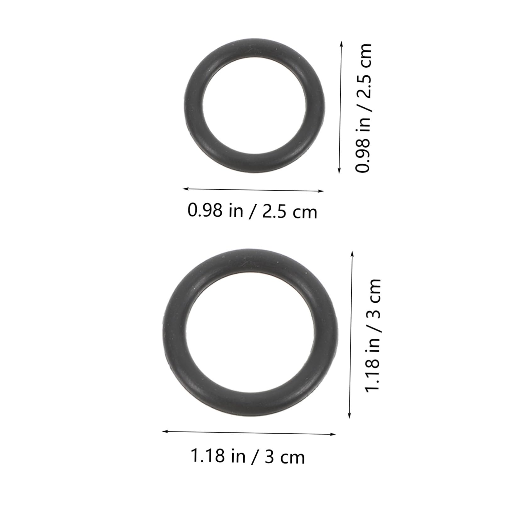 Housoutil Hydraulic Cylinder Pin Hardware 10 for Wrench Ring Rubber Seal Ring Home Improvement Accessories Hand Tool