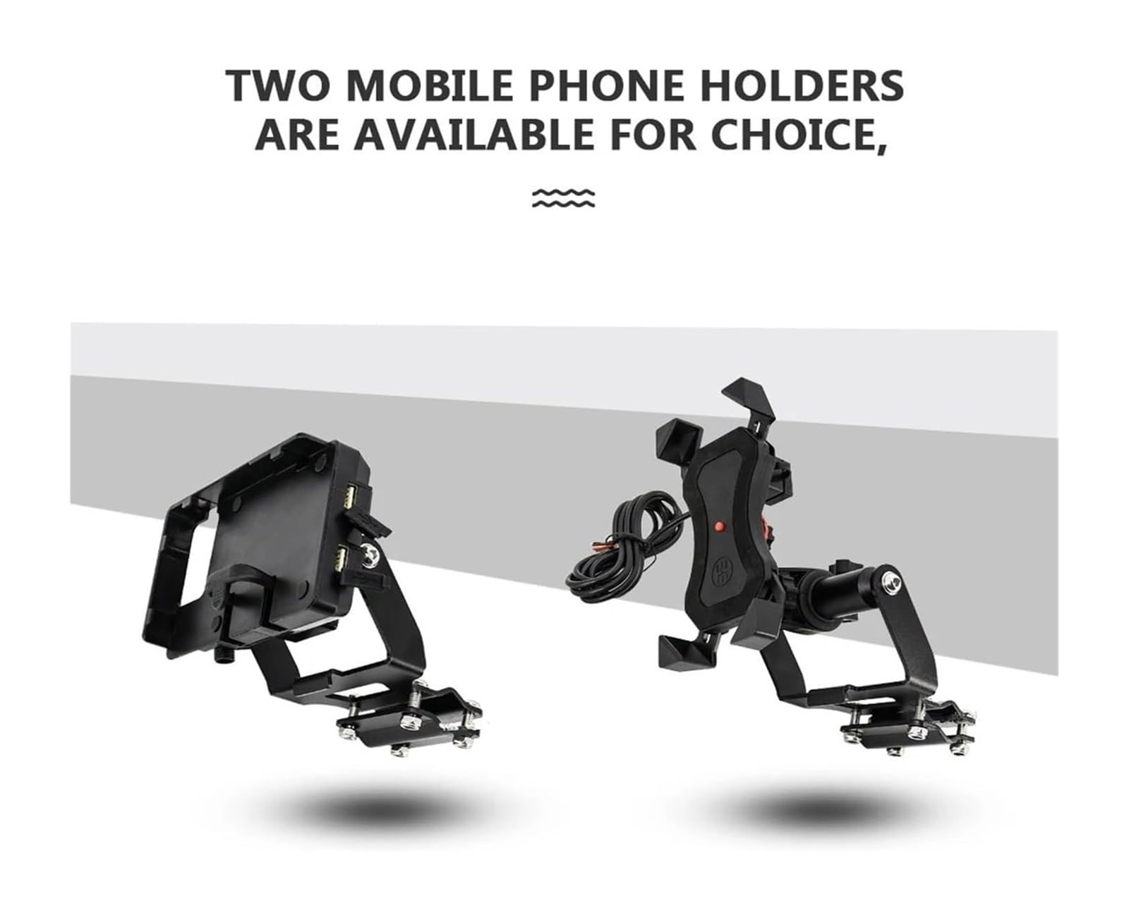 pour Moto Support Navigation GPS pour Africa pour Twin pour CRF1000L 2018 2019 Moto Béquille Support Téléphone Mobile GPS Navigation Plaque Guidon(USB Charging A)