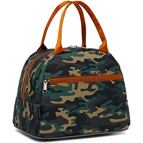 Flowfly Lunch Bag Tote Bag Lunch Organizer Lunch Holder Insulated Lunch Cooler Bag For Women/Men,Camo #TOP17