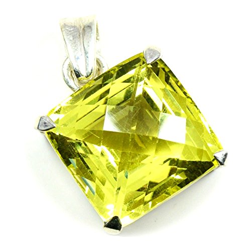 Pendentif quartz facettes argent sterling contre bijoux ternes