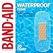 BAND-AID Brand Clear Waterproof Adhesive Bandages, Sterile First-Aid for Minor Wounds, Cuts & Scrapes, Clear with a Quilt-Aid Pad to Cushion Wounds, One Size, 20 ct