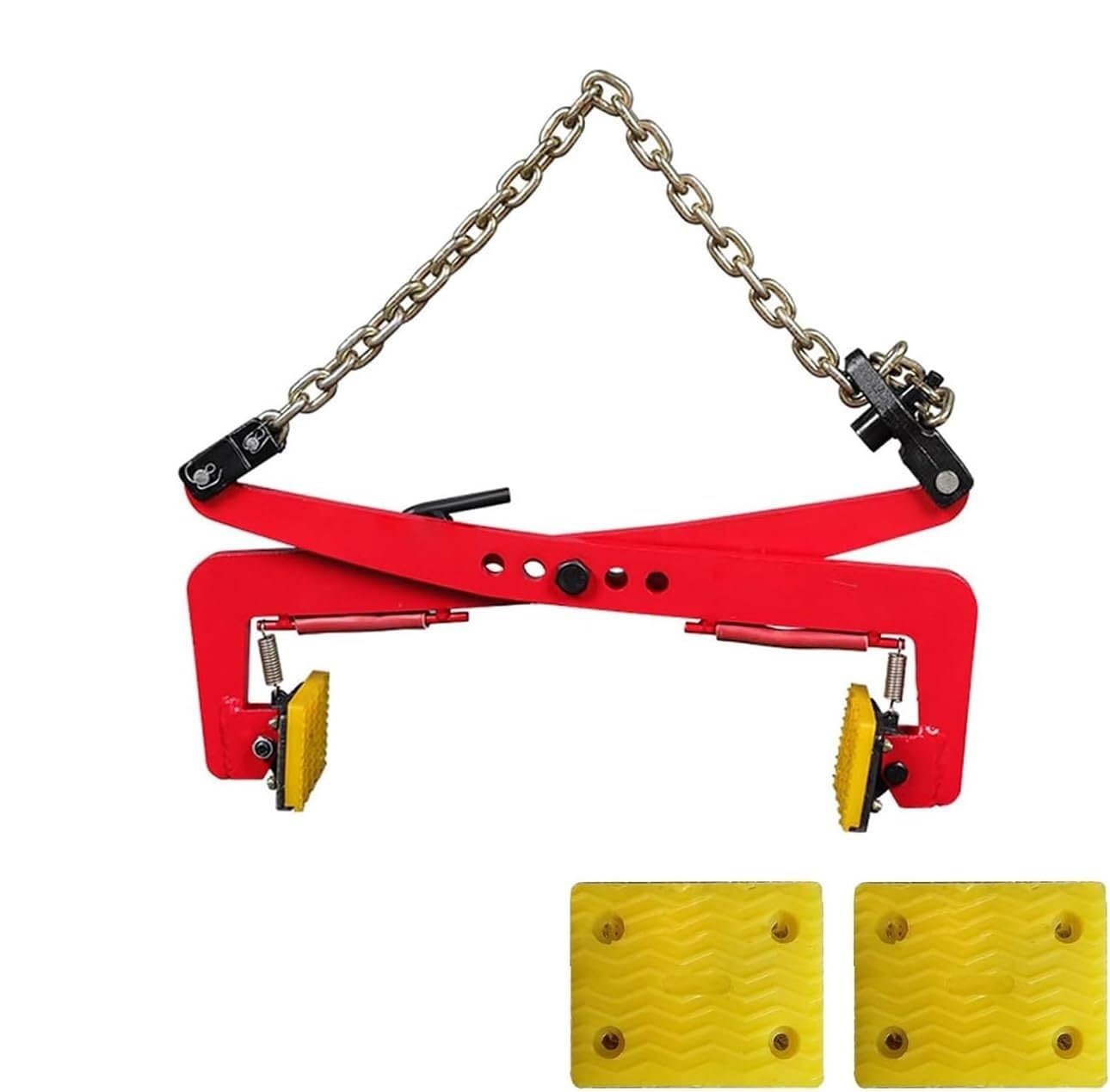 JKJZSALJ Alloy Steel Chain Pliers For Granite Slab Lifting, Adjustable Stone Clamps & Tongs -Heavy-Duty Vertical Paver Lifter For Curb Handling,Opening 30,51cm