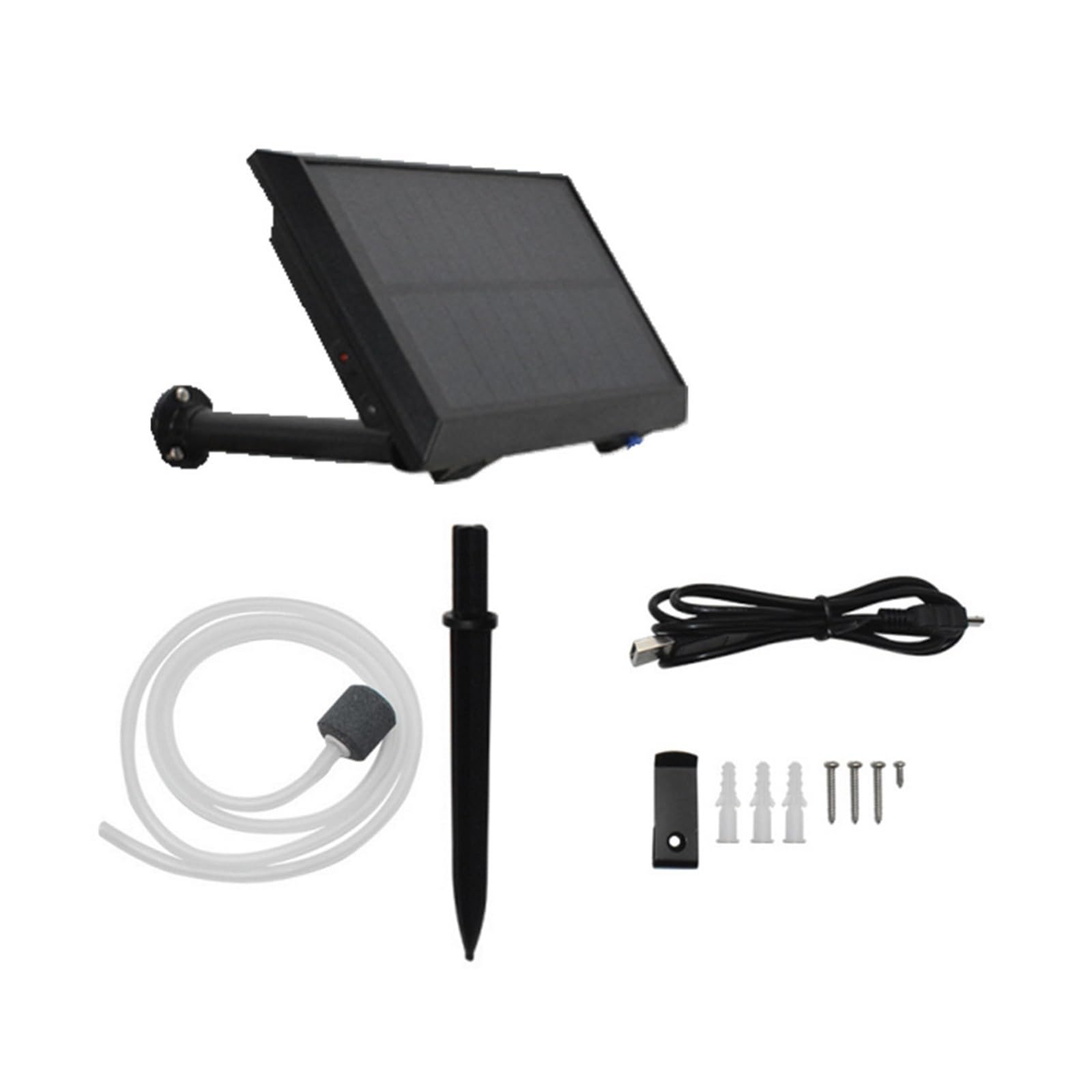 Fontana Solare, Fish Pond Solar Air Pump Ventilatore Aquarium Outdoor Fishing Rotary Oxygen Tool