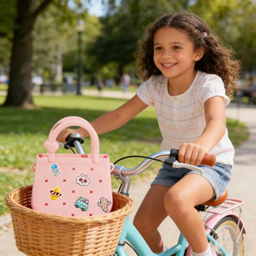 Mini bolso tote de silicona con decoración y correa ajustable miniatura 2