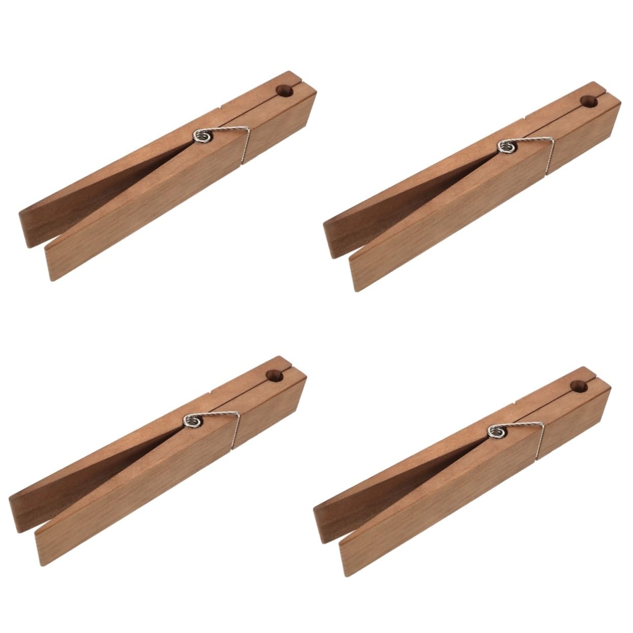 4stücke Jumbo Holzklammer Handtuchhalter Stabiler Holz Handtuchclip Für Badezimmer Küche Und Büro Für Handtücher Und Kleidung Platzsparendes Design