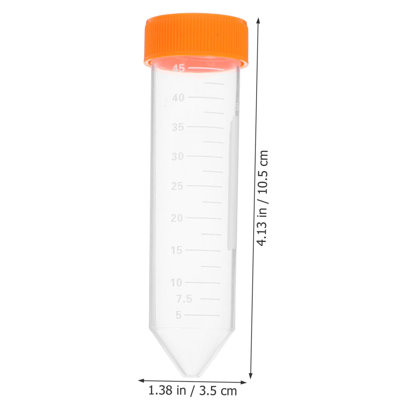 SOLUSTRE 50-ml Zentrifugenröhrchen aus Pp mit Skala für Laborversuche
