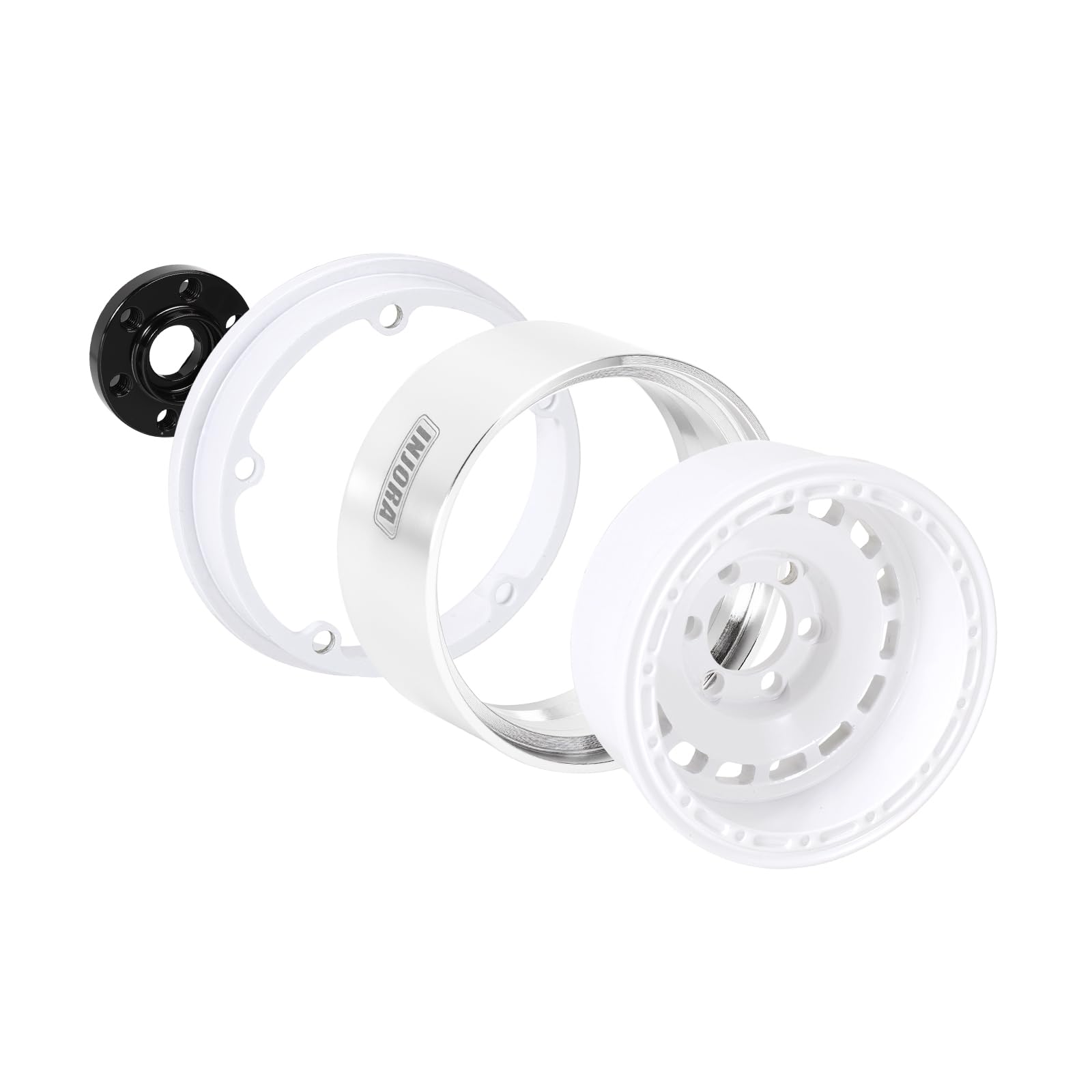 INJORA Cerchi 1.9" Offset -10mm in Alluminio CNC per 1/10 SCX10 TX4 RC Crawler Upgrade