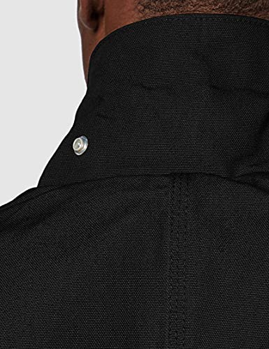 Carhartt Herren Loose Fit Firm Duck Blanket-Lined Arbeitsjacke, Schwarz, XL