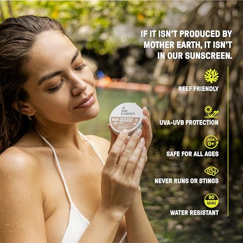 Raw Element Ultra-Moisturizing Tinted Face Cream, Non Toxic Mineral Face Sunscreen, Daily Tinted Moisturizer, Non-Nano Zinc Oxide, Reef Friendly, All Ages, SPF 30, 1.8 oz, Island, Pack of 1 - Thumbnail 3