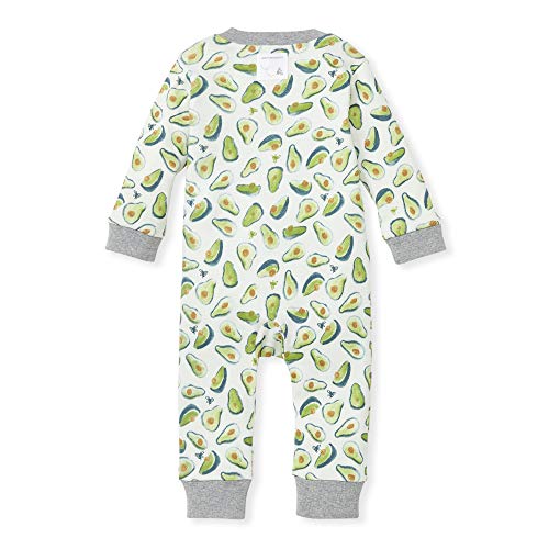 Image of Burt's Bees Baby unisex-baby Sleep & Play, Organic One-piece Romper-jumpsuit Pj, Zip Front Footed Pajama