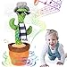 PiliStar Kaktus Plüschtier, Tanzender Kaktus Plüschtiere, Sprechender Kaktus Spielzeug Plüsch Puppe, Elektronischer Dancing Cactus Toy für Kinder-120 Lieder (Singen+Tanzen+Wiederholen+Leuchtend)