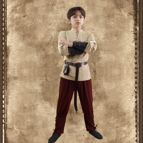 Disfraz medieval infantil pirata con camisa y pantalón miniatura 6