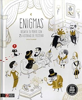 Hardcover Enigmas de misterio: Desafia tu mente con 25 historias de misterio [Spanish] Book