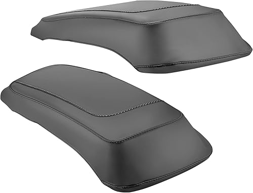 Funda protectora de piel sintética para alforjas con tapa de altavoz, compatible con Harley Touring Road King Electra Road Street Glide 1993-2013