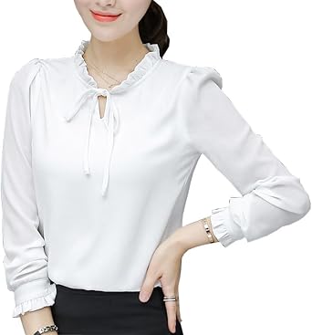 Women Long Sleeve Blouses Shirts Elegant Casual Tops