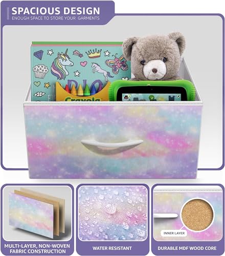 Sorbus-Kids-Dresser-with-2-Drawers-Storage-Chest-Organizer-Nightstand-Steel-Frame-Wood-Top-Tie-Dye-Fabric-Bins-for-Clothes-Wide-Furniture-for-Bedroom-Hallway-Nursery-Closet-Apartment Sorbus Kids Dresser with 2 Drawers Storage Chest Organizer Nightstand Steel Frame Wood Top Tie Dye Fabric Bins for Clothes Wide Furniture for Bedroom Hallway Nursery Closet Apartment