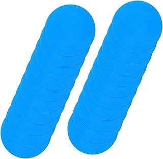 DOITOOL 20 peças de adesivos de círculo de reparo, kit de remendo de colchão, remendo de canoa de vinil, remendo de piscina, remendo de cama de ar, anel de reparo, patch de piscina subaquática, kit de remendo de