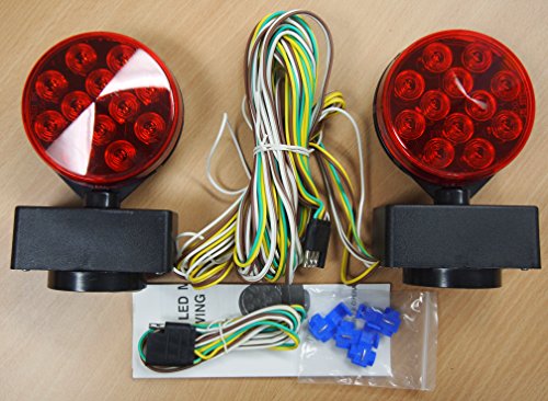 Eaglestar EAGLEKING 12V LED Magnetic Towing Trailer Light Kit 24 LEDs Multi-Function DOT - Thumbnail 2