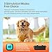 Pawperimeter Gps Wireless Dog Fence, Electric Fence for Dogs, Dog Bark Deterrent Devices, Waterproof & Rechargeable, Covers up to 6600 Ft, 3 Modes for Automatic Wake-Up,Long Battery Life (Black)
