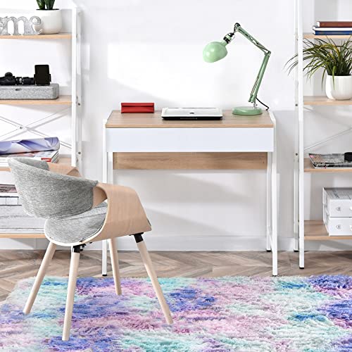 A Nice Night Shaggy Fluffy Faux Fur Area Rug Door Mat,Tie Dye Style,Softest, Luxurious Shag Carpet Rugs For Bedroom, Living Room, Luxury Bed Side Plush Carpets, Rectangle (Light Purple, 3' X 5') #TOP4