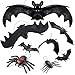 Halloween Deko Fledermäuse Spinne Hängende Deko, 8 Stück Gummi Fledermäuse Realistische für Halloween Deko Garten Innen Outdoor, 3D Halloween Gruselig Bats Hängedeko für Fenster Party Wall Türen Kerzenleuchter,deko günstig Kaufen-Halloween Deko Fledermäuse Spinne Hängende Deko, 8 Stück Gummi Fledermäuse Realistische für Halloween Deko Garten Innen Outdoor, 3D Halloween Gruselig Bats Hängedeko für Fenster Party Wall Türen