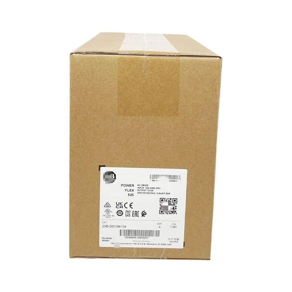25B-D013N104 AC Drive 5.5kW 7.5Hp 25BD013N104 PowerFlex 525 VFD Sealed in Box One Year Warranty