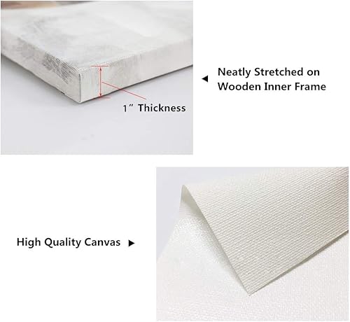 Miniatura 4 de Kas Home - Arte de pared, Lienzo decorativo para baño, diseño rústico con texto en inglés sobre las reglas del baño, enmarcado  Decoración para el