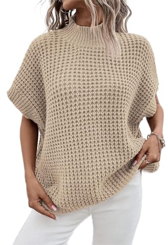 Viottiset Women's Oversized Batwing Sleeve Mock...