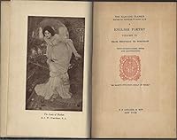 English Poetry: Volume III: From Tennyson to Whitman B000NL84OA Book Cover