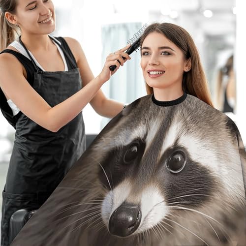 Capa de Barbero Cub Raccoon 66.9 x 56.7 pulgadas miniatura 5