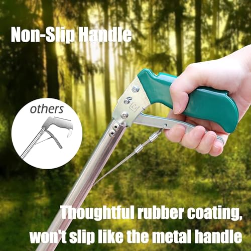 Image of IC ICLOVER Professional 52 Inch Upgrade Heavy Duty Extra Long Snake Tongs Reptile Grabber Rattle Snake Catcher Wide Jaw Handling Tool with Non-Slip Grip Handle