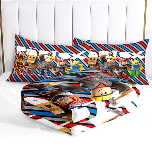 Housse de couette Roblx 135x200 cm pour stopper la corvée du lit difficile à border et ranger