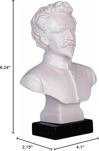 Miniatura 2 de danila-souvenirs Escultura de la estatua del busto de mármol de León Trotsky de la URSS soviética rusa 6.4'' (6.3 in)