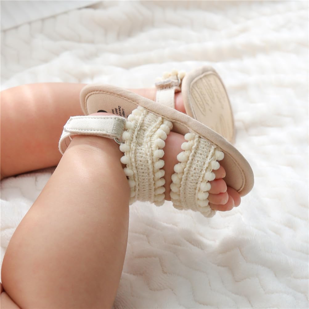 Ohwawadi Baby Boys Girls Sandals Soft Sole Summer Infant Wedding Dress Flat Shoes Beach Sandal Newborn Crib Shoes First Walkers - Image 2