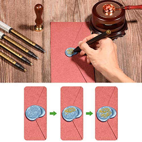 image for Triwol Wax Seal Stamp Set, 672pcs Wax Seal Beads 24 Colors, Wax Seal W