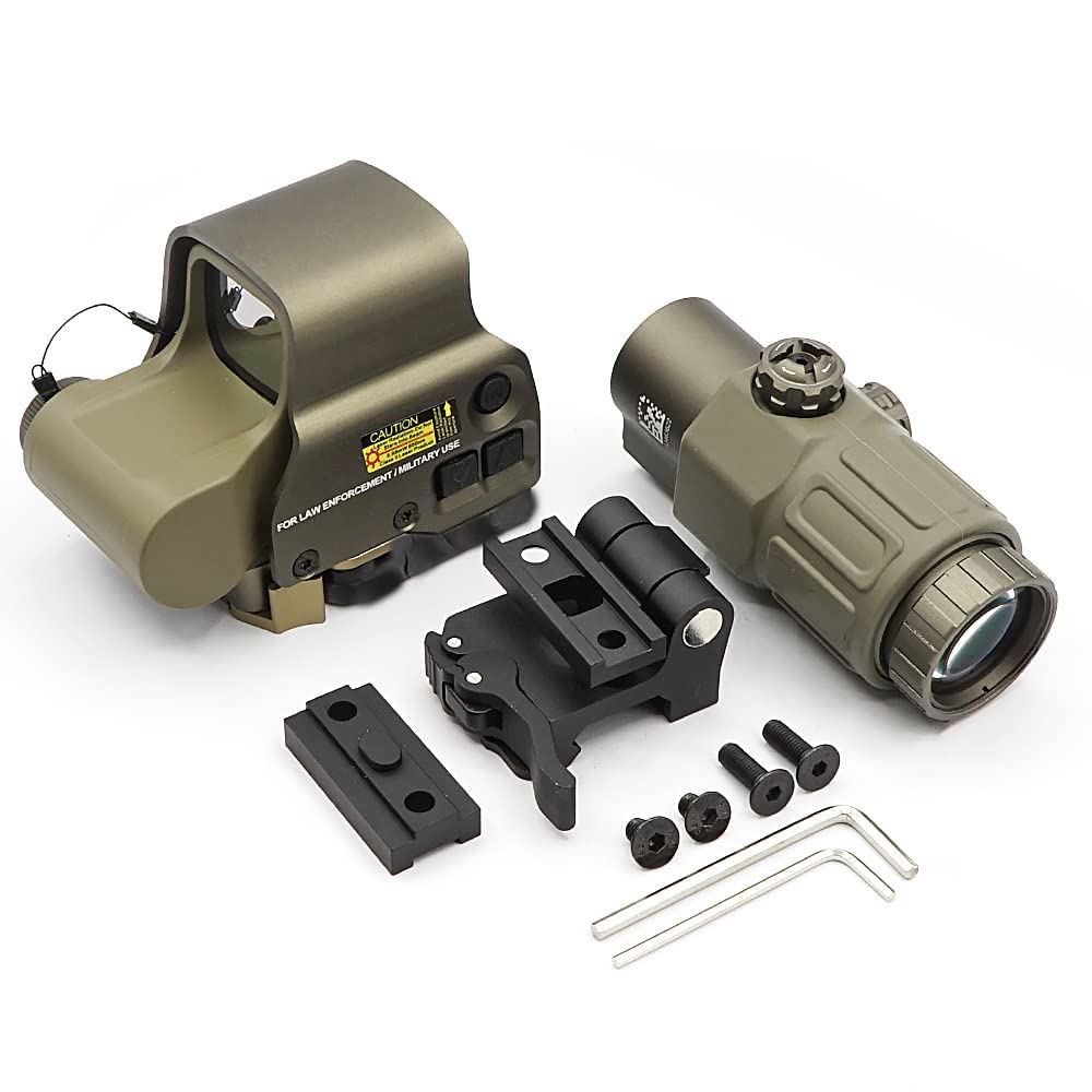 Viseur réflexe 558 vert à point rouge avec loupe G33 x3, vue hybride holographique optique