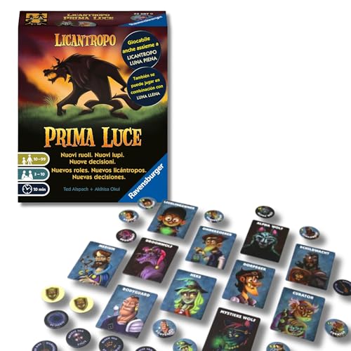 Ravensburger - Licantropo Primera Luz | Juegos de Mesa para Toda la Familia | Juegos de Cartas Niños 10 Años | Juego de Mesa Capitulo 2 | 3 a 10 Jugadores | Versión Español