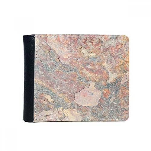 Rusty Rau Eisen Textur Rust Flip Bifold-Leder-Mappen-Multifunktions-Karten-Geldbeutel-Geschenk One_Size Mehrfarbig