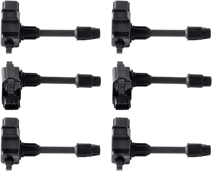HARUMA UF263 UF138 Ignition Coils Replacement 1995-1999 for Nissan Maxima, 1996-1999 for Infiniti I30 3.0L V6, Set of 6