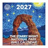 The Original 2027 Starry Night National Park Wall Calendar. Hand-Painted