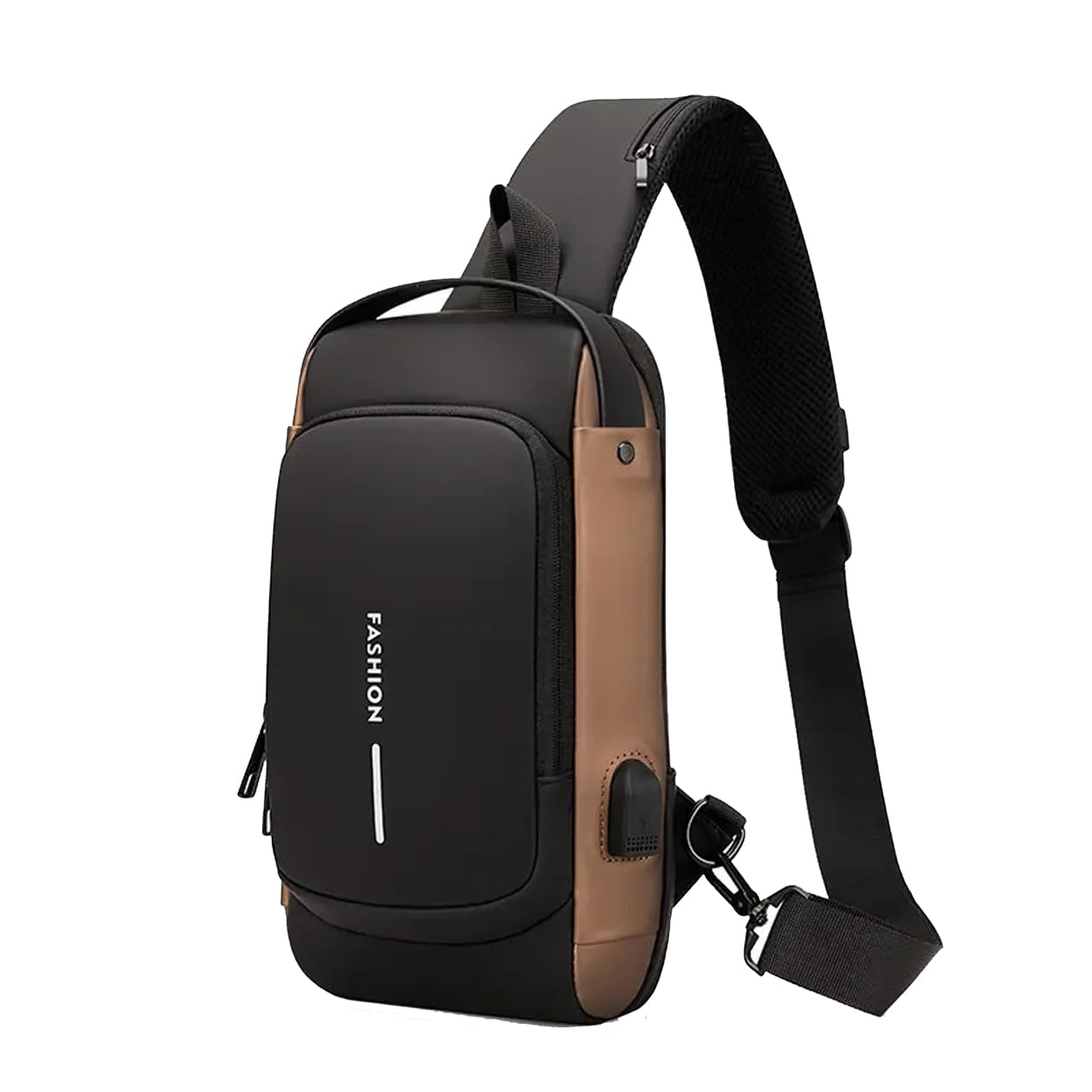 Anti Theft Sling Bag Multi Compartment Travel Water-Resistant Bag Shoulder Chest Bag with USB Coded Lock Outdoor Sports Phone Waist Bag Sling Bag for Men Women-image-40